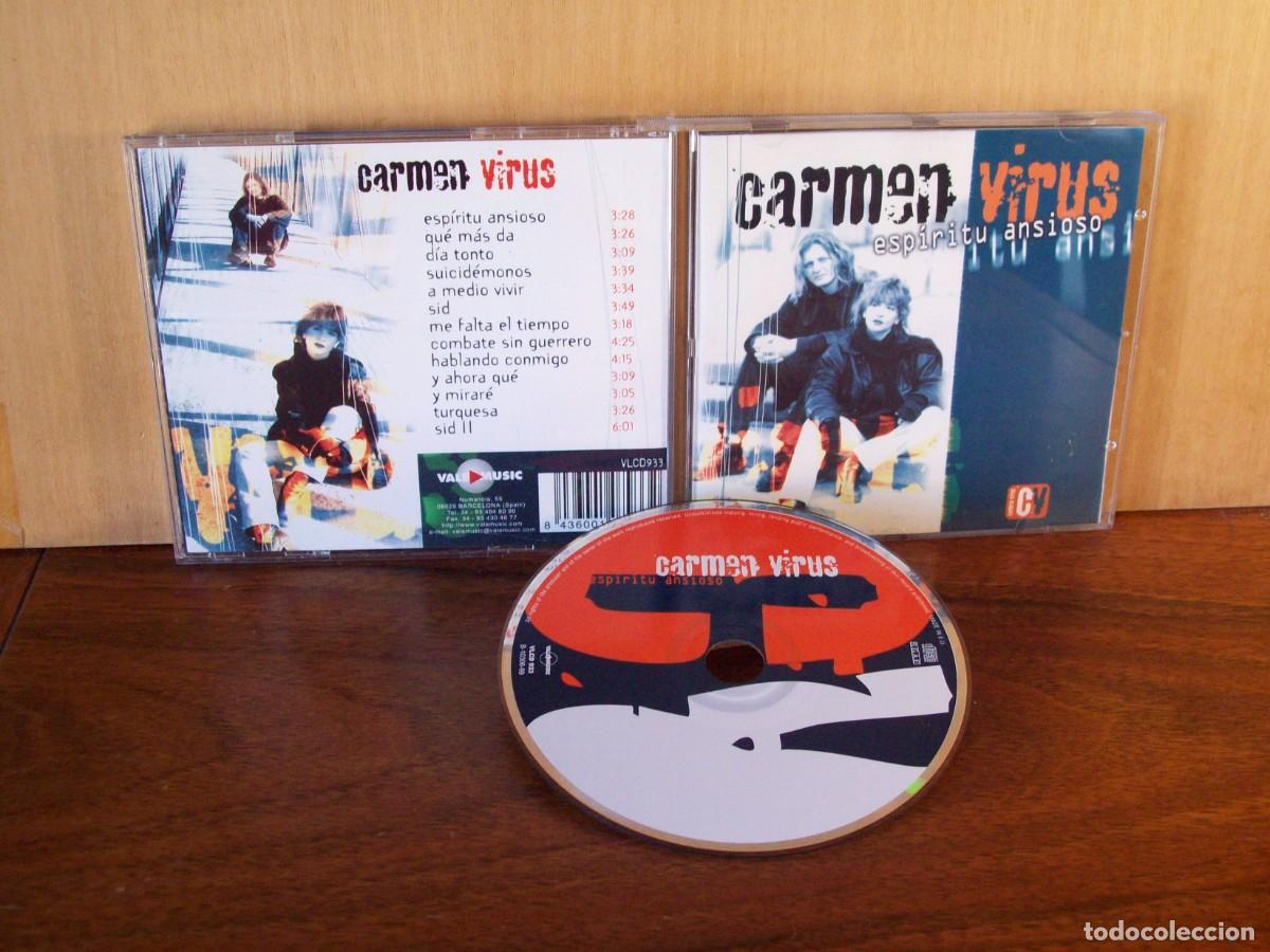 CDs de m&uacute;sica: CARMEN VIRUS - ESPIRITU ANSIOSO - CD - Foto 1