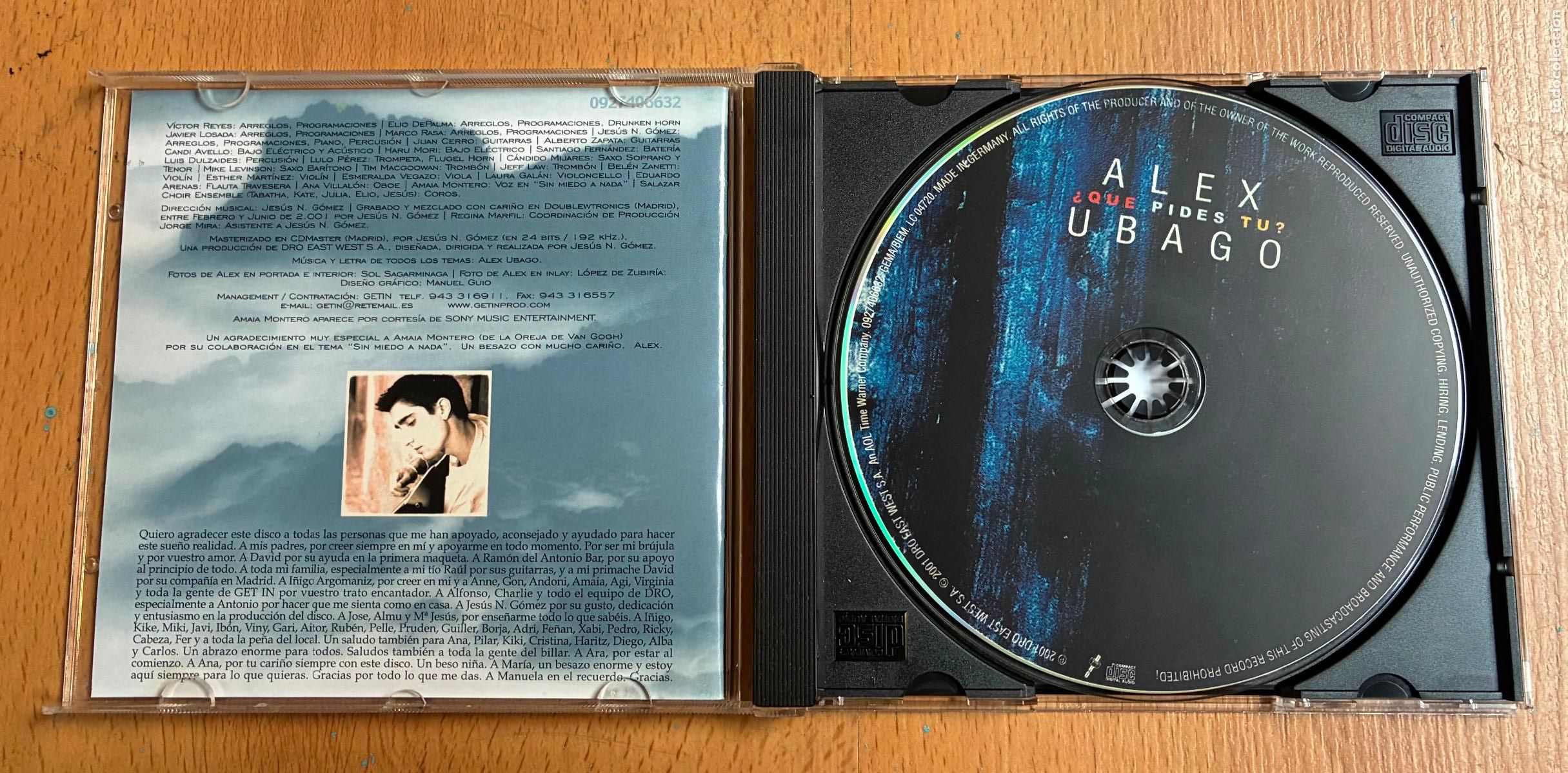 CDs de m&uacute;sica: ALEX UBAGO,&iquest; QUE PIDES TU?, CD - Foto 3