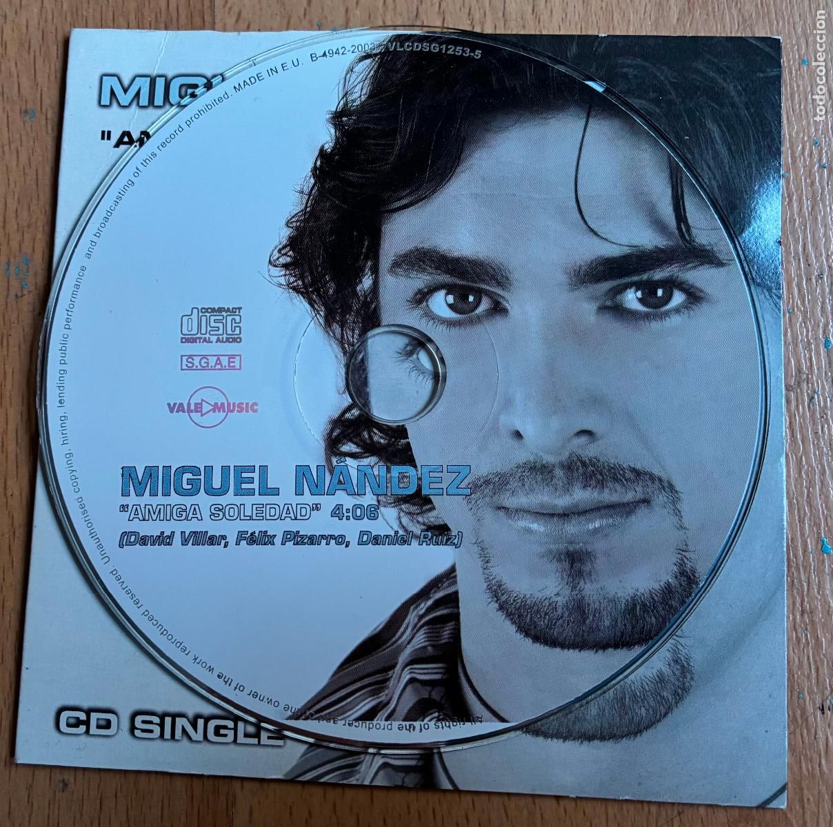 CDs de m&uacute;sica: MIGUEL NANDEZ, AMIGA SOLEDAD, CD SINGLE - Foto 3