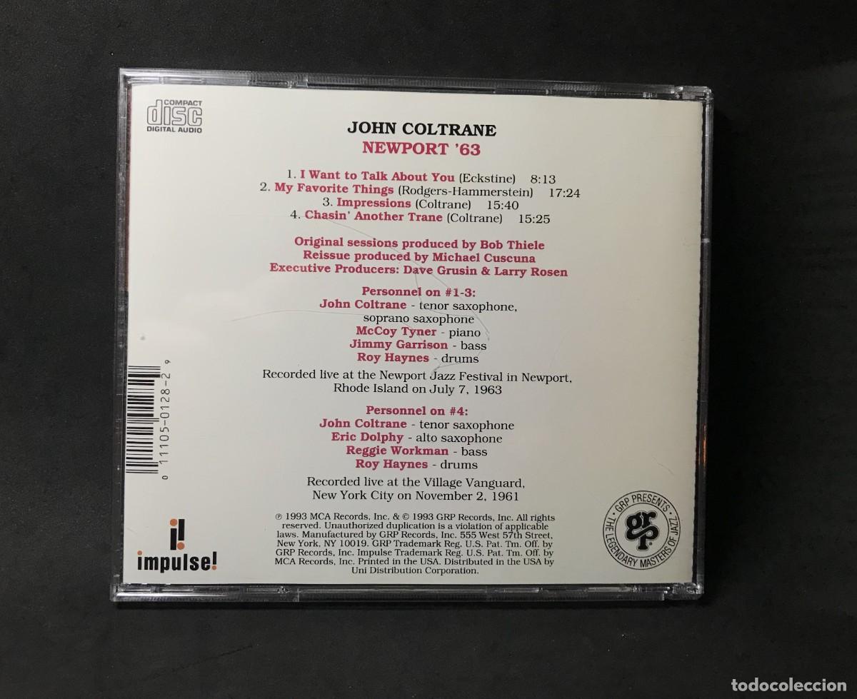 CDs de m&uacute;sica: John Coltrane &ndash; Newport 63 - CD - GRP - Foto 2