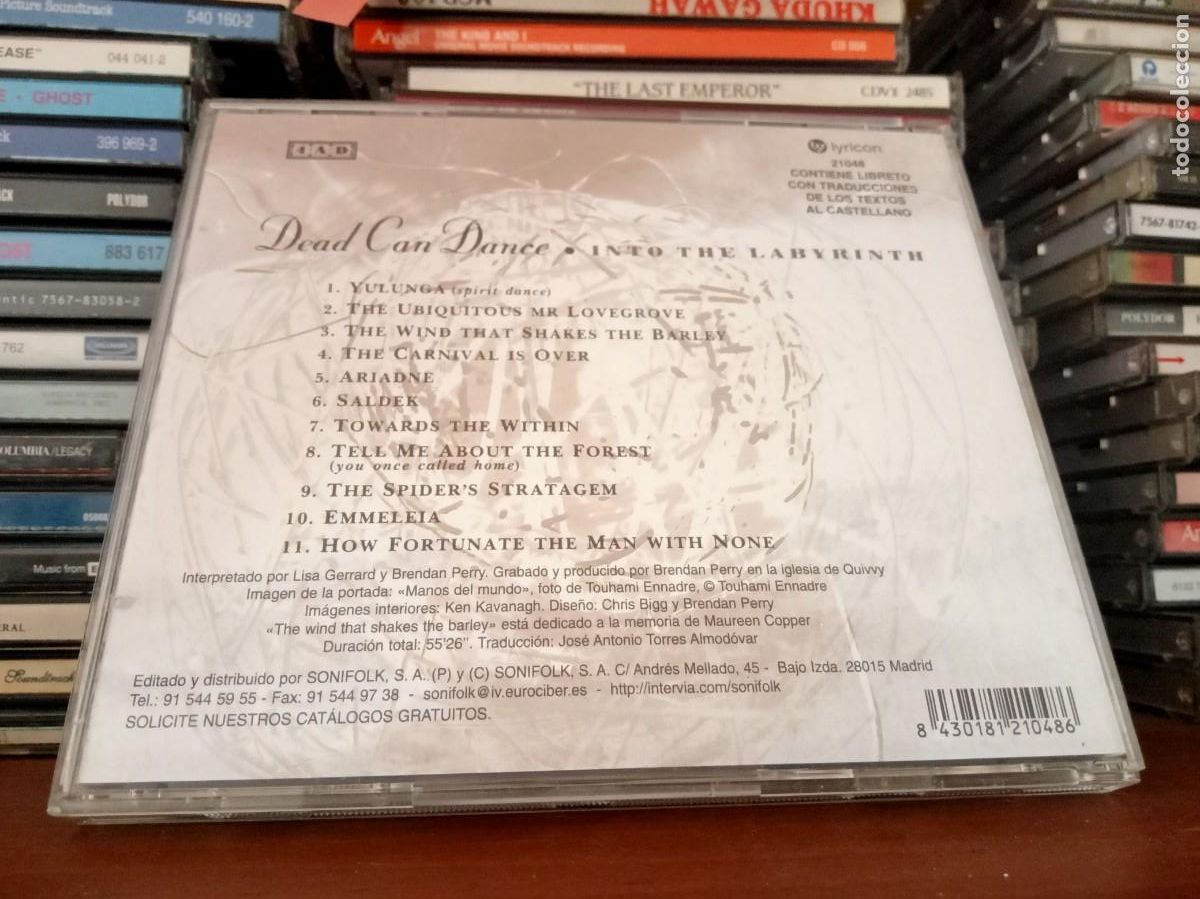 CDs de m&uacute;sica: Dead Can Dance &lrm;&ndash; Into The Labyrinth - CD Spain - Foto 2