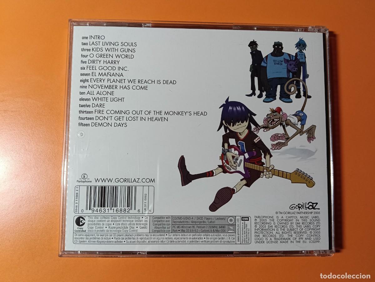 CDs de m&uacute;sica: CD GORILLAZ - DEMON DAYS (Parlophone, 2005) COMO NUEVO - Foto 2