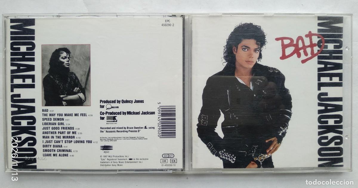 CDs de m&uacute;sica: MICHAEL JACKSON. BAD. CD. - Foto 1