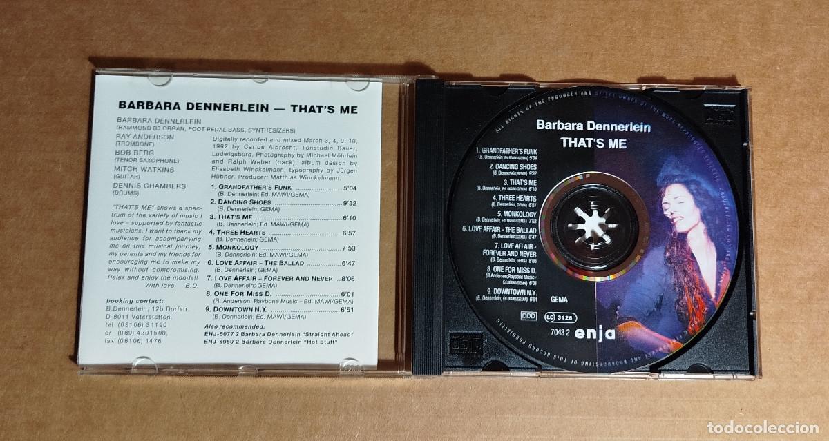 CDs de m&uacute;sica: BARBARA DENNERLEIN - THATS ME - 1992 - Foto 2