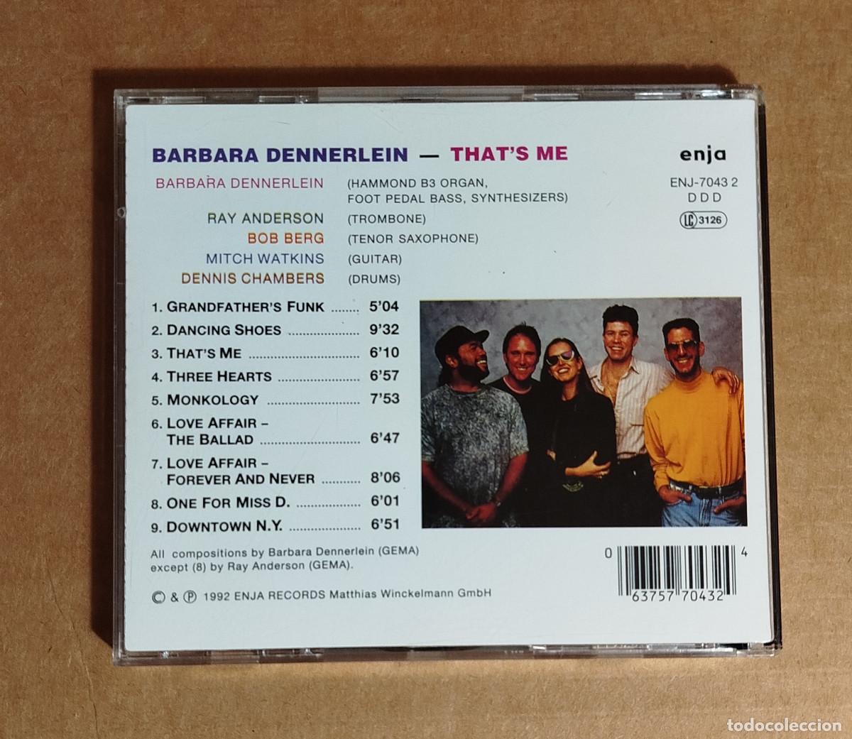 CDs de m&uacute;sica: BARBARA DENNERLEIN - THATS ME - 1992 - Foto 3