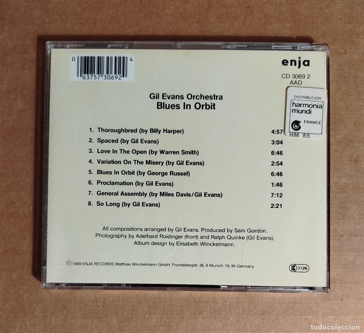 CDs de m&uacute;sica: GIL EVANS ORCHESTRA - BLUES IN ORBIT - 1971 - Foto 3