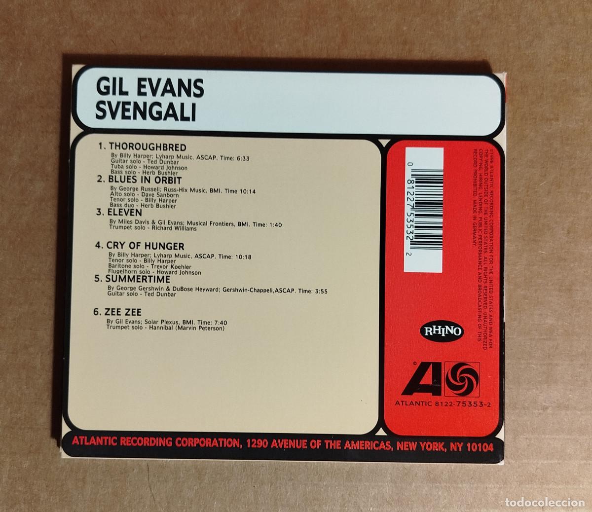 CDs de m&uacute;sica: GIL EVANS - SVENGALI - 1973 - Foto 3