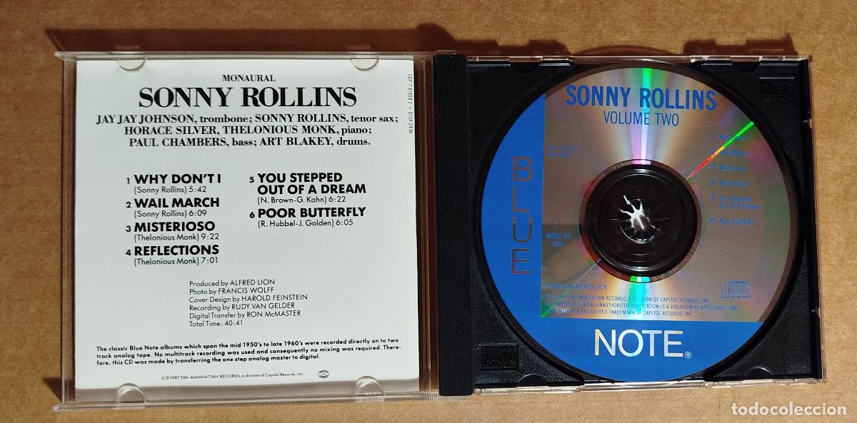 CDs de m&uacute;sica: SONNY ROLLINS - VOL. 2 - 1987 - Foto 2
