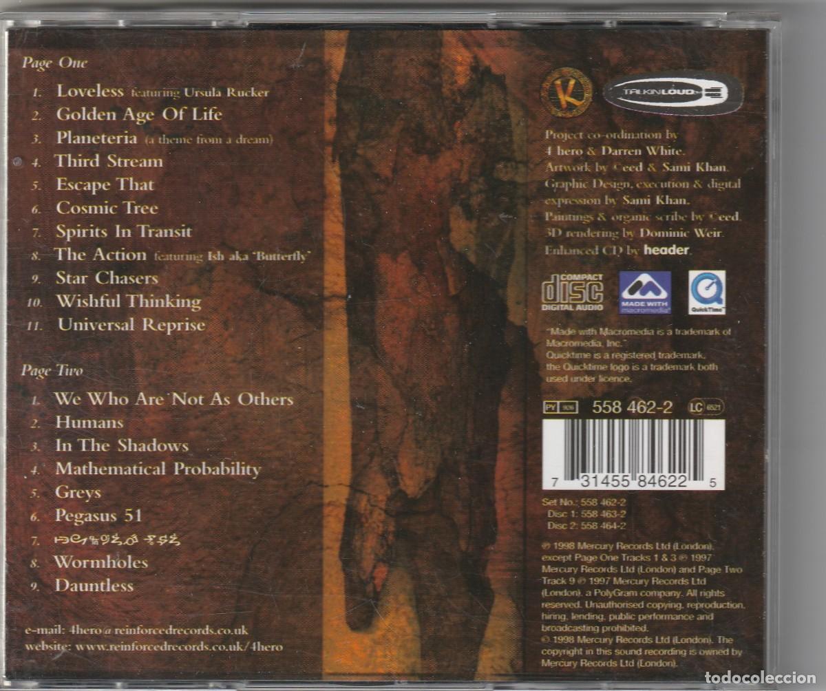 CDs de m&uacute;sica: 4 HERO - TWO PAGES (2 X CD MERCURY 1998) - Foto 2