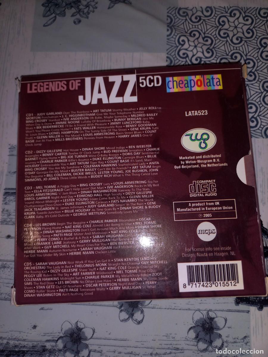 CDs de m&uacute;sica: LEGENDS OF JAZZ - 5 CD - Foto 2