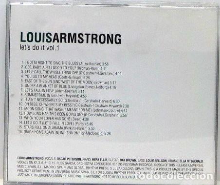 CDs de m&uacute;sica: LOUIS ARMSTRONG - LETS DO VOL.1 - CD - Foto 2