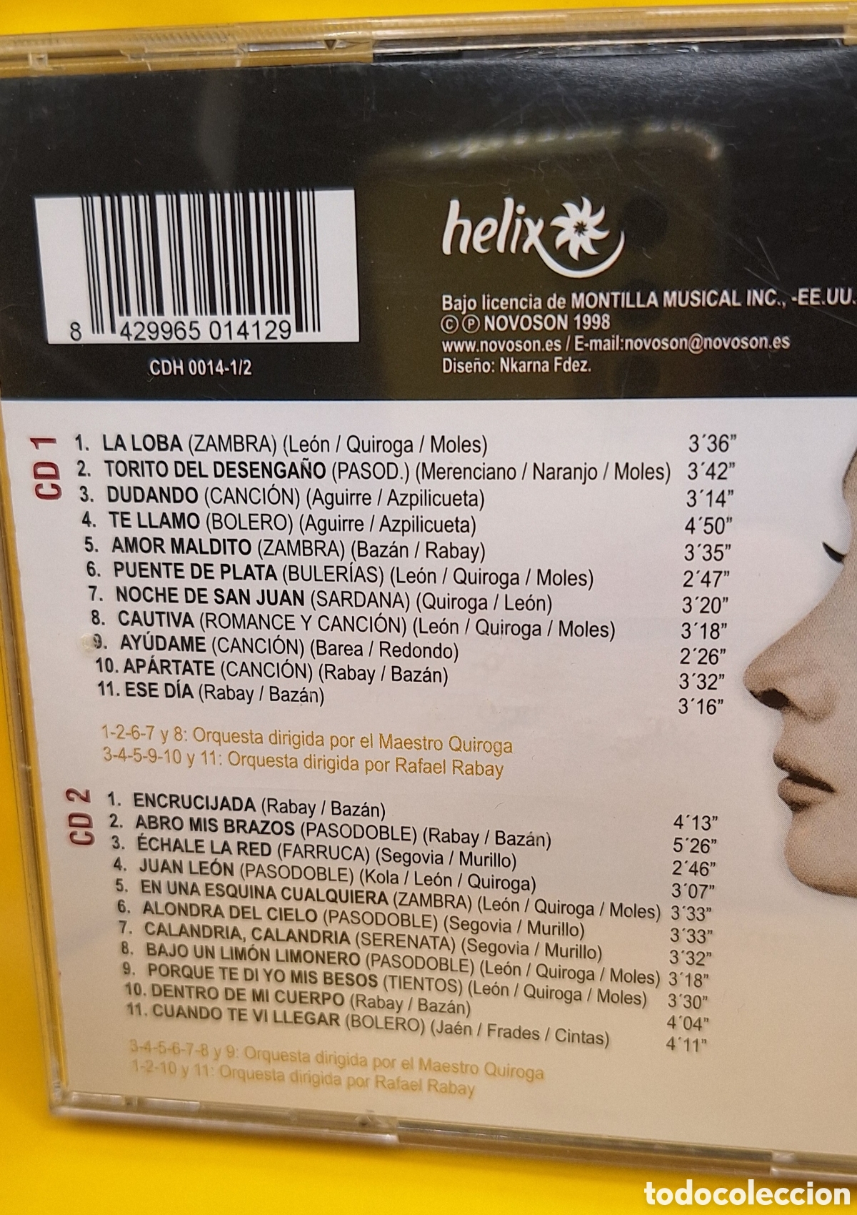 CDs de m&uacute;sica: La Copla de Marif&eacute; de Triana - 2 CDs - - Foto 3