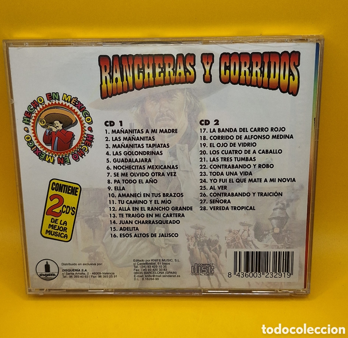 CDs de m&uacute;sica: Rancheras y Corridos - 2 CDs - 28 Temas - - Foto 2