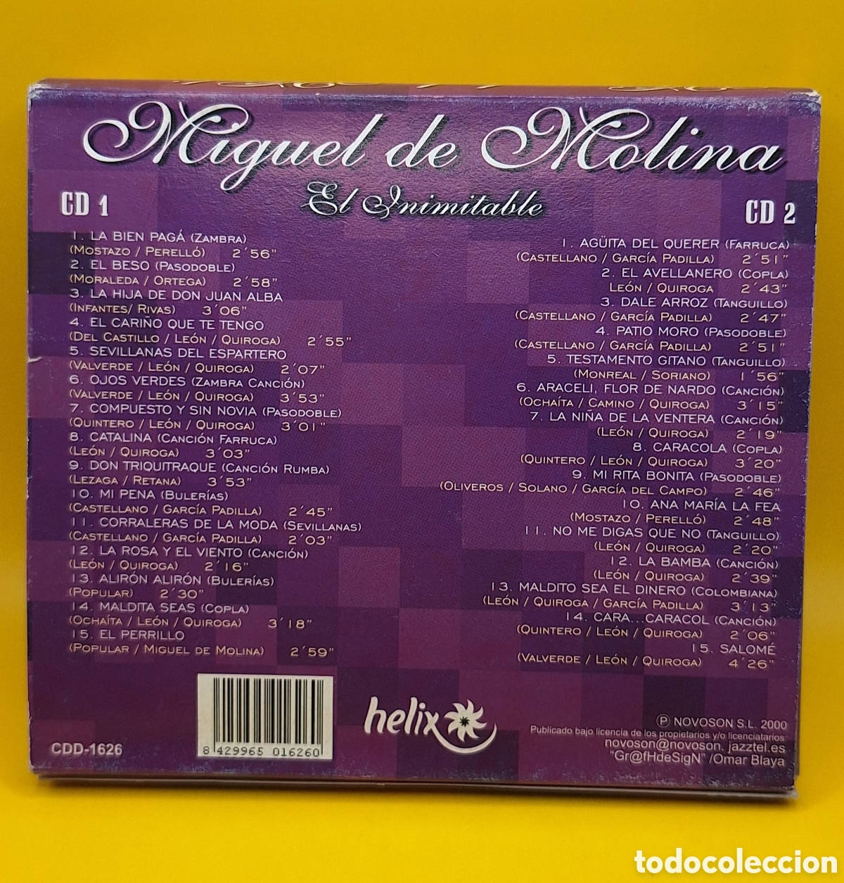 CDs de m&uacute;sica: Miguel de Molina - El Inimitable - 2 CDs - - Foto 3