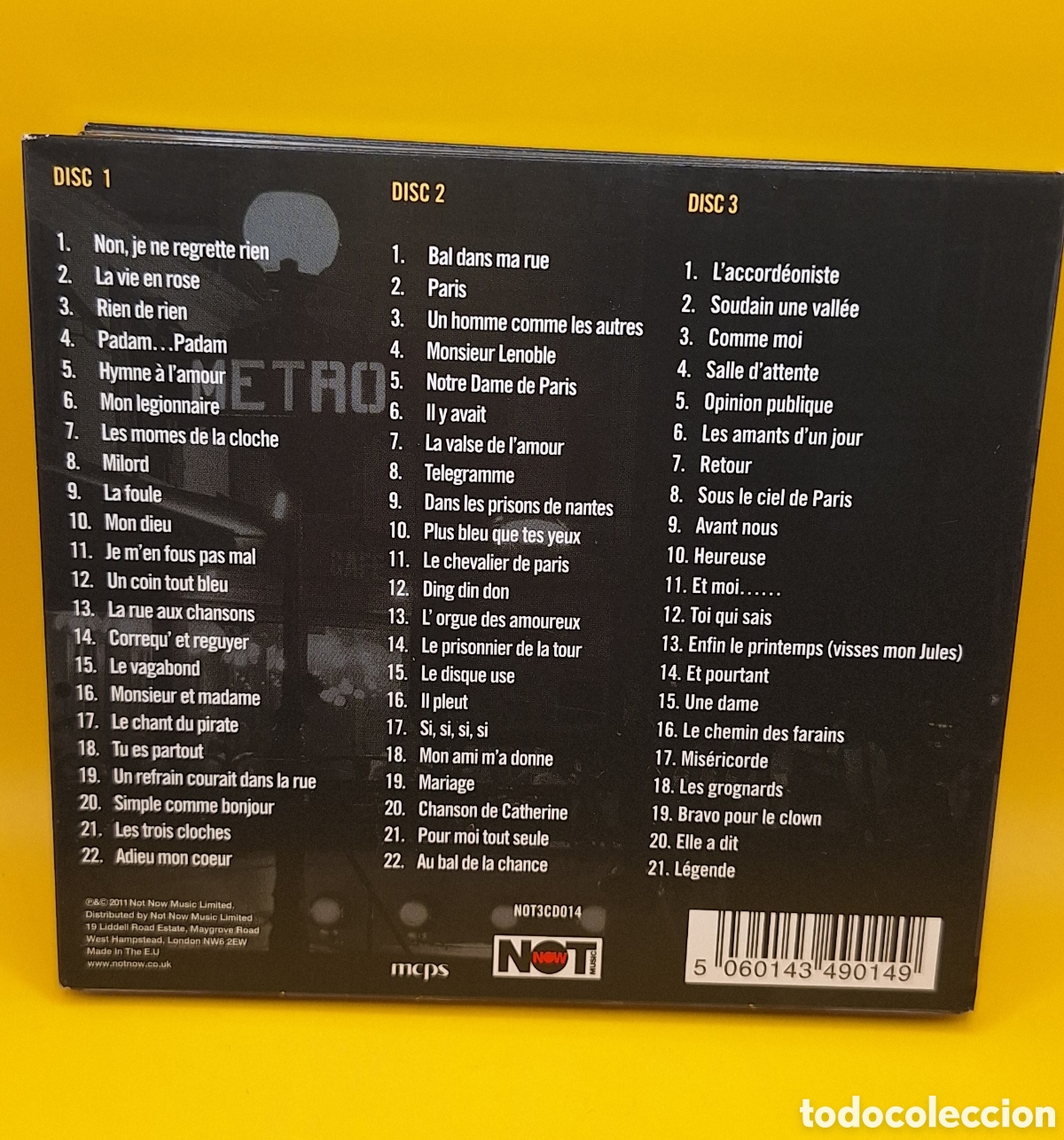 CDs de m&uacute;sica: Edith Piaf - 65 Titrex Originaux - 3Cds - - Foto 2