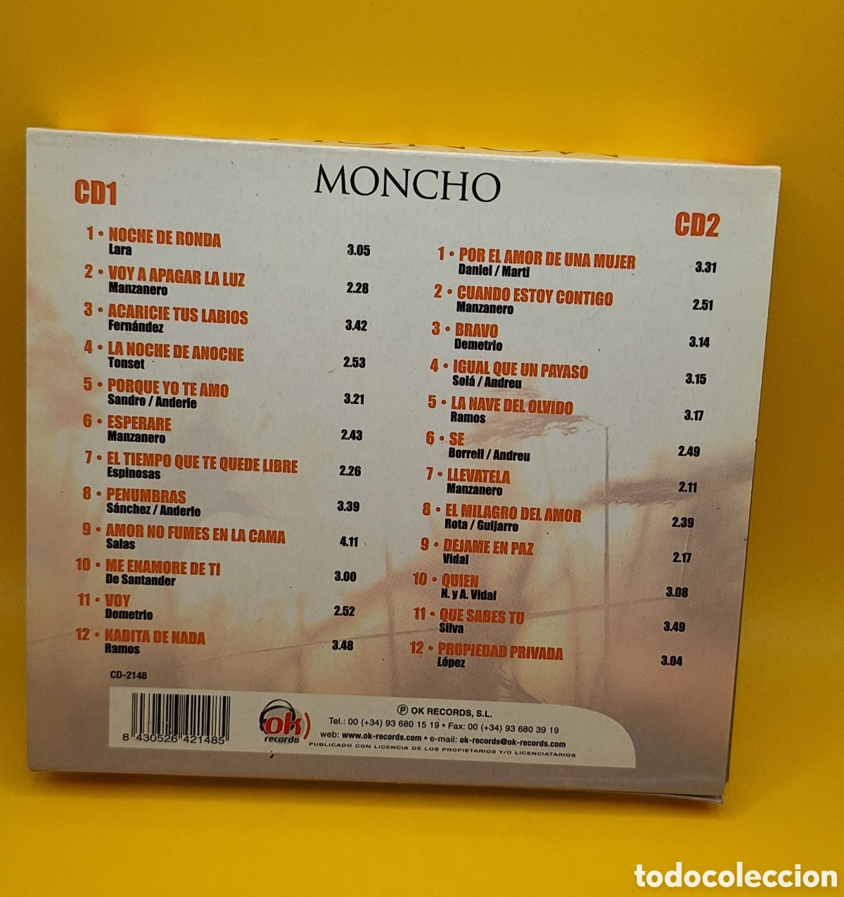 CDs de m&uacute;sica: Moncho - 2 Cds M&uacute;sica - - Foto 2