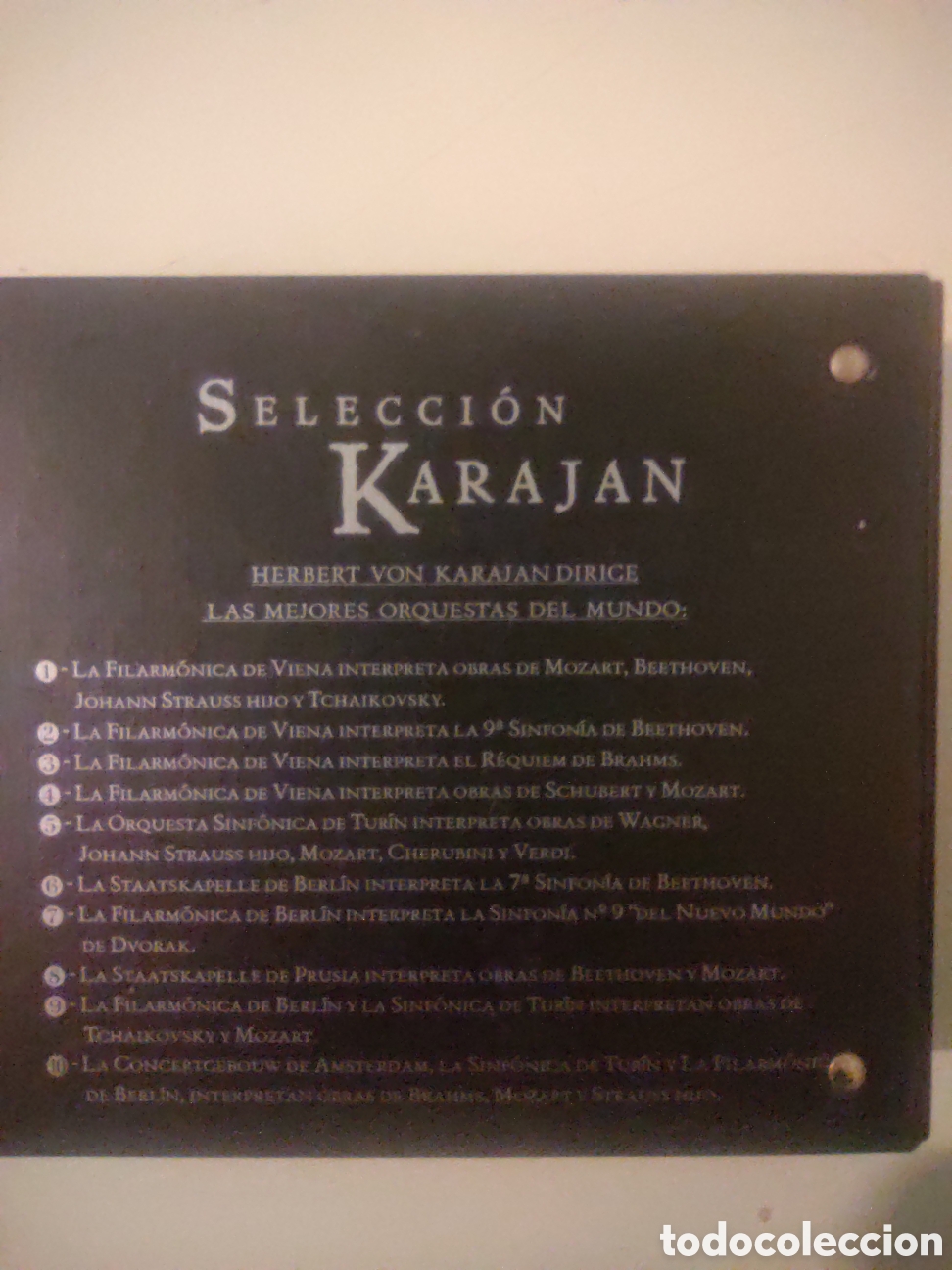 CDs de m&uacute;sica: CD Selecci&oacute;n Karajan 10 CDS - Foto 2
