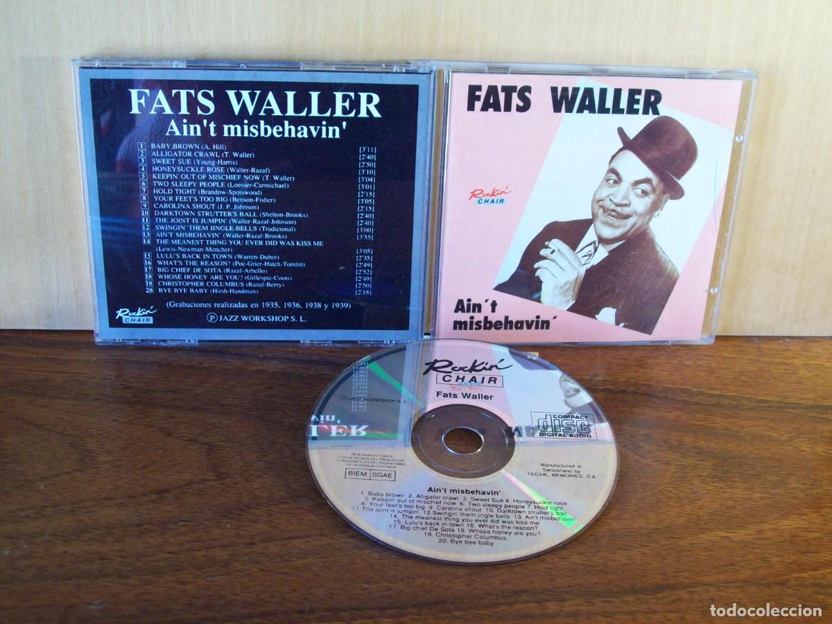 CDs de m&uacute;sica: FATS WALLER - AINT MISBEHAVIN - CD - Foto 1