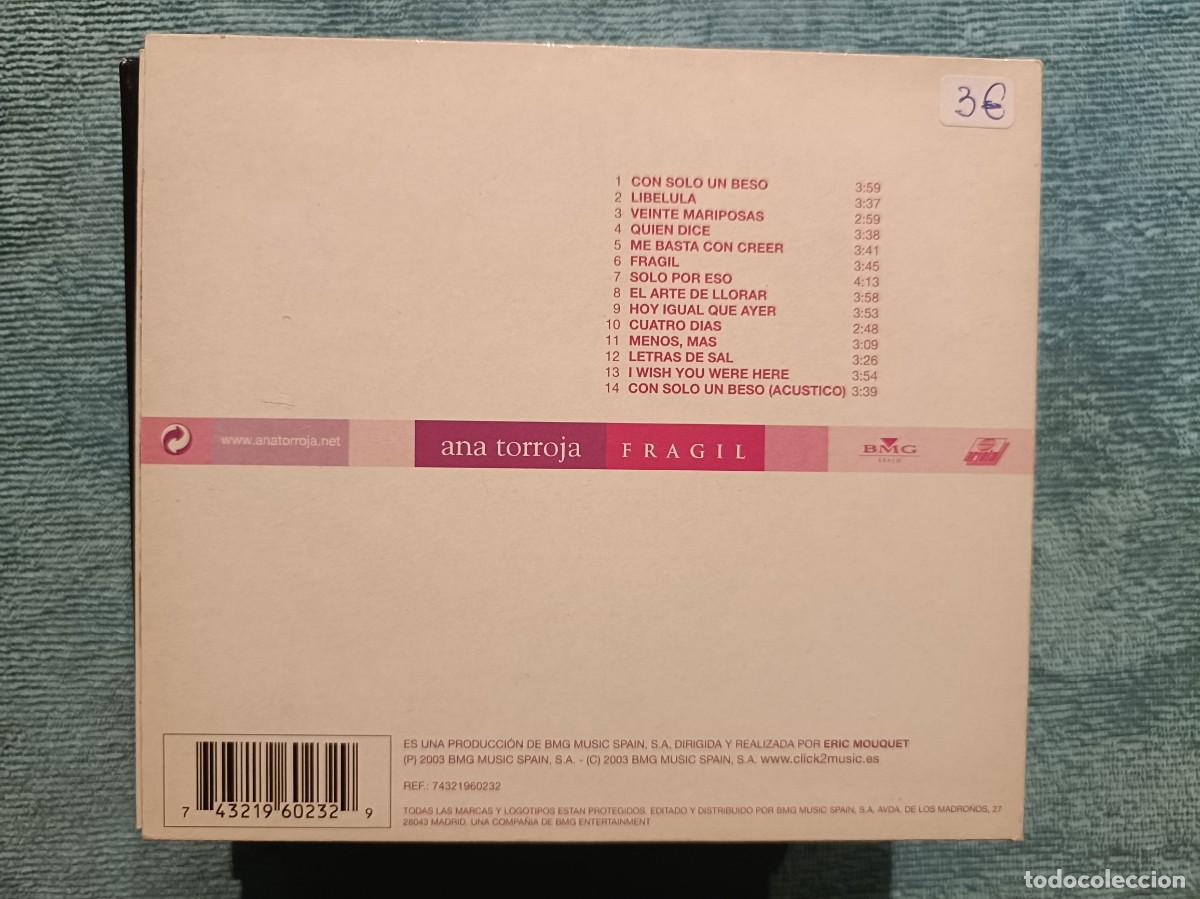 CDs de m&uacute;sica: Ana Torroja - Fr&aacute;gil - CD. - Foto 2