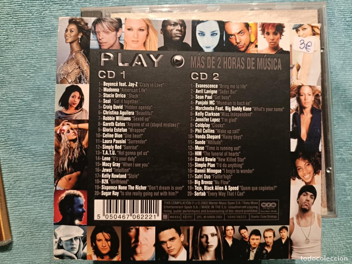 CDs de m&uacute;sica: Play - Los &Eacute;xitos Internacionales del A&ntilde;o - Varios - Doble CD. - Foto 2