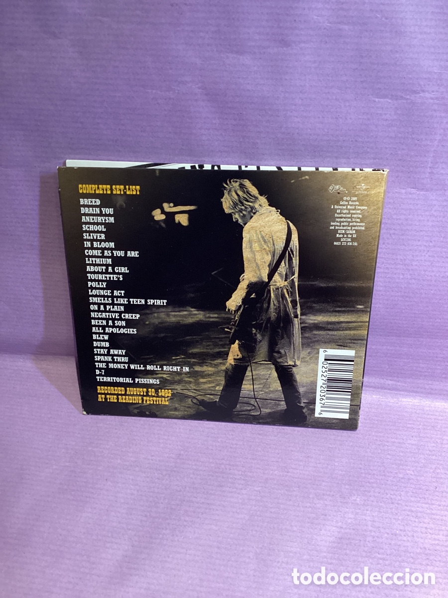 CDs de m&uacute;sica: Nirvana - Live at Reading - Cd 2009 Digipack - Foto 3