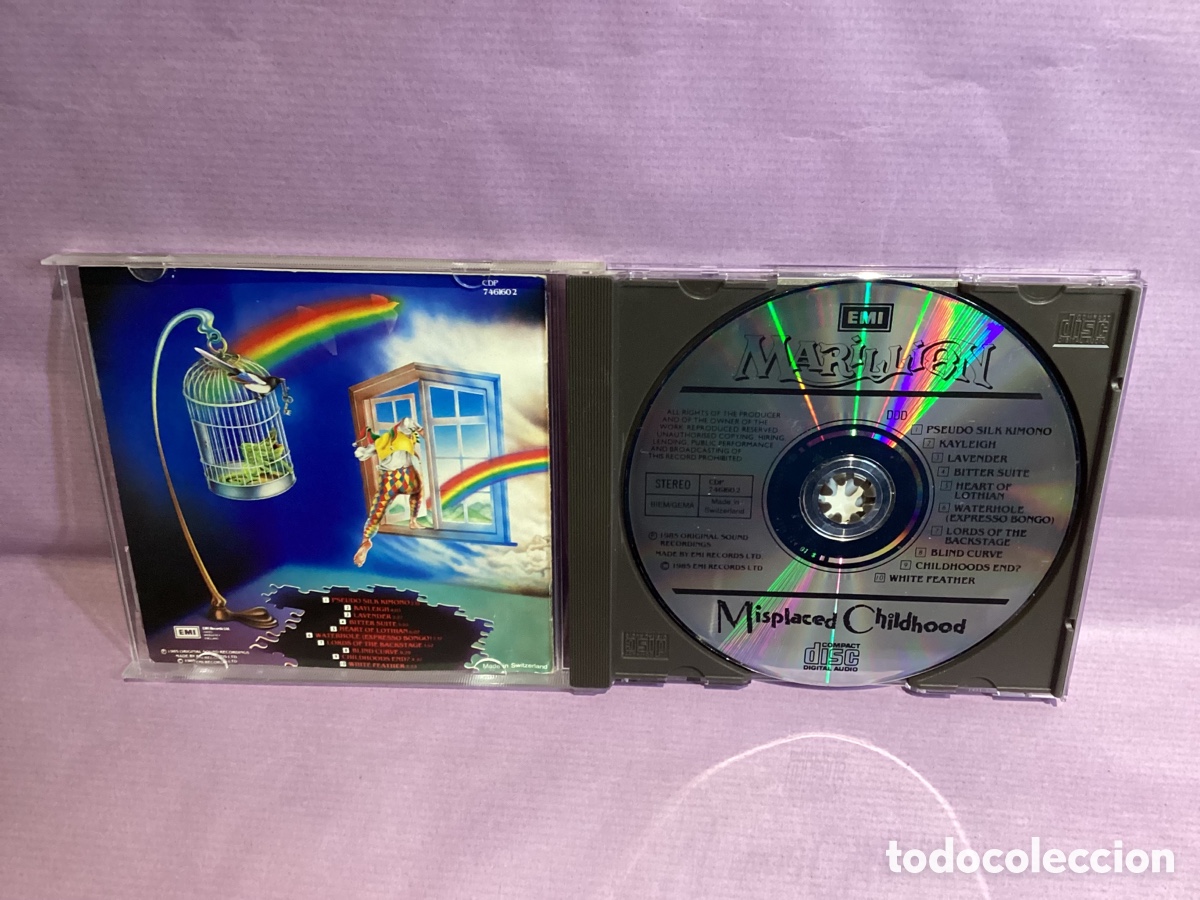CDs de m&uacute;sica: Marillion - Misplaced Childhood - Cd 1985 - Foto 3
