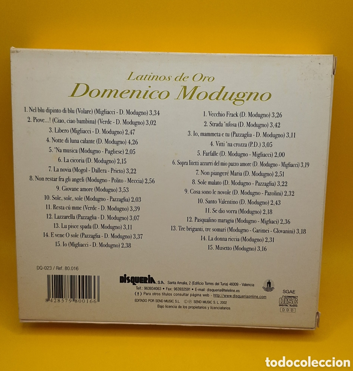 CDs de m&uacute;sica: Domenico Modugno - Latinos de Oro - 2 CDs - - Foto 2