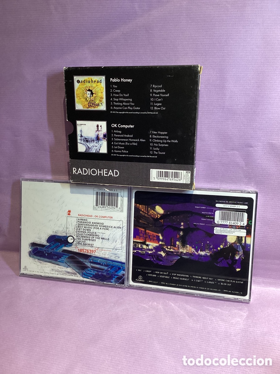CDs de m&uacute;sica: Radiohead - Pablo Honey + Ok Computer - Foto 2