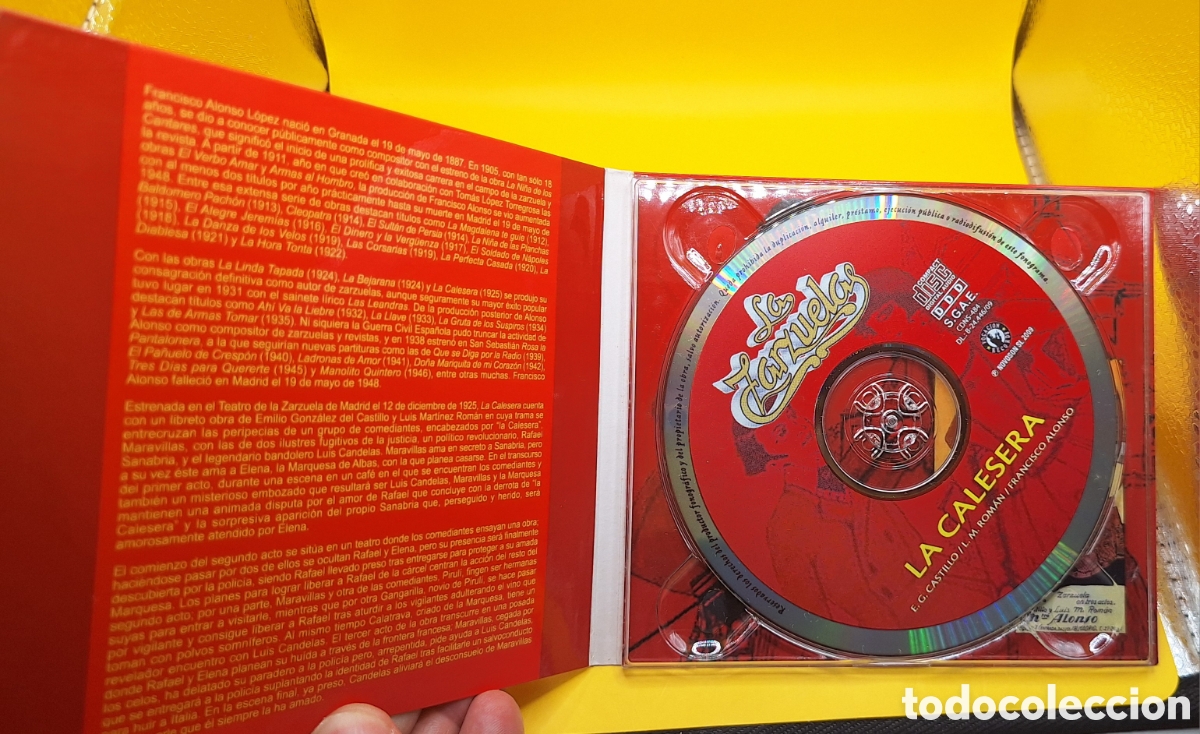 CDs de m&uacute;sica: CD La Calesera - La Zarzuela - - Foto 3
