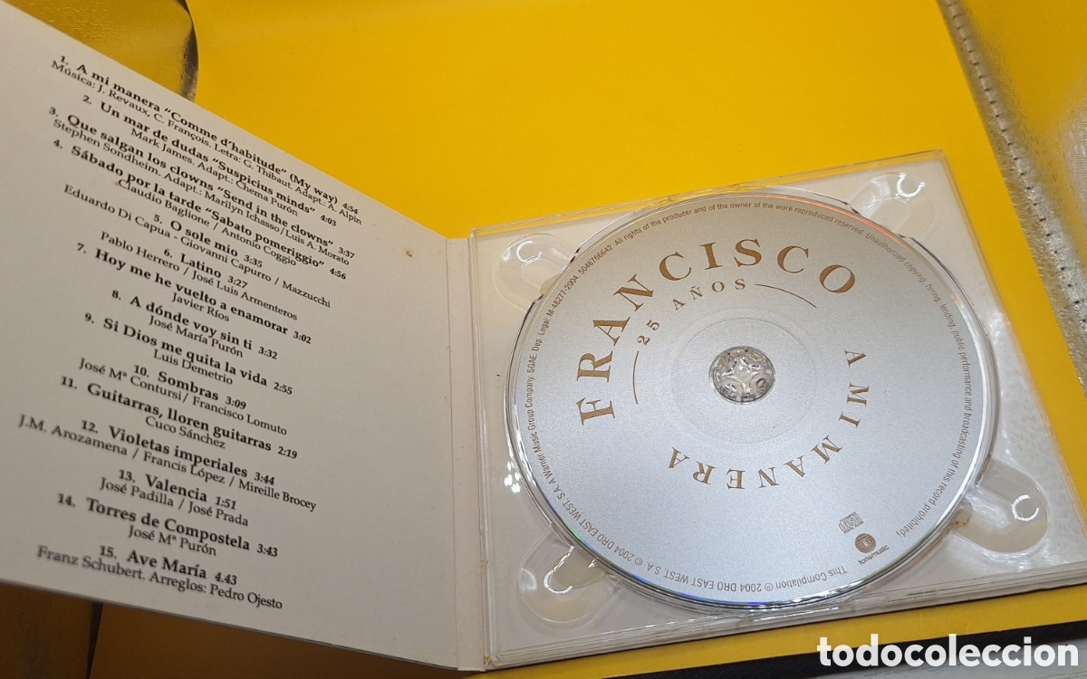 CDs de m&uacute;sica: CD Francisco - A Mi Manera - - Foto 4