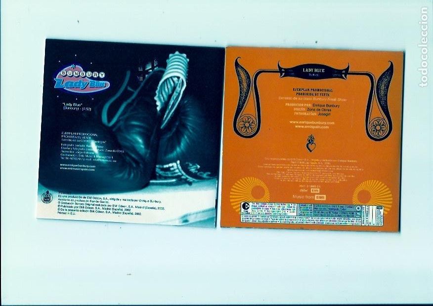 CDs de m&uacute;sica: BUNBURY. Lady Blue. (2 cds single) - Foto 2