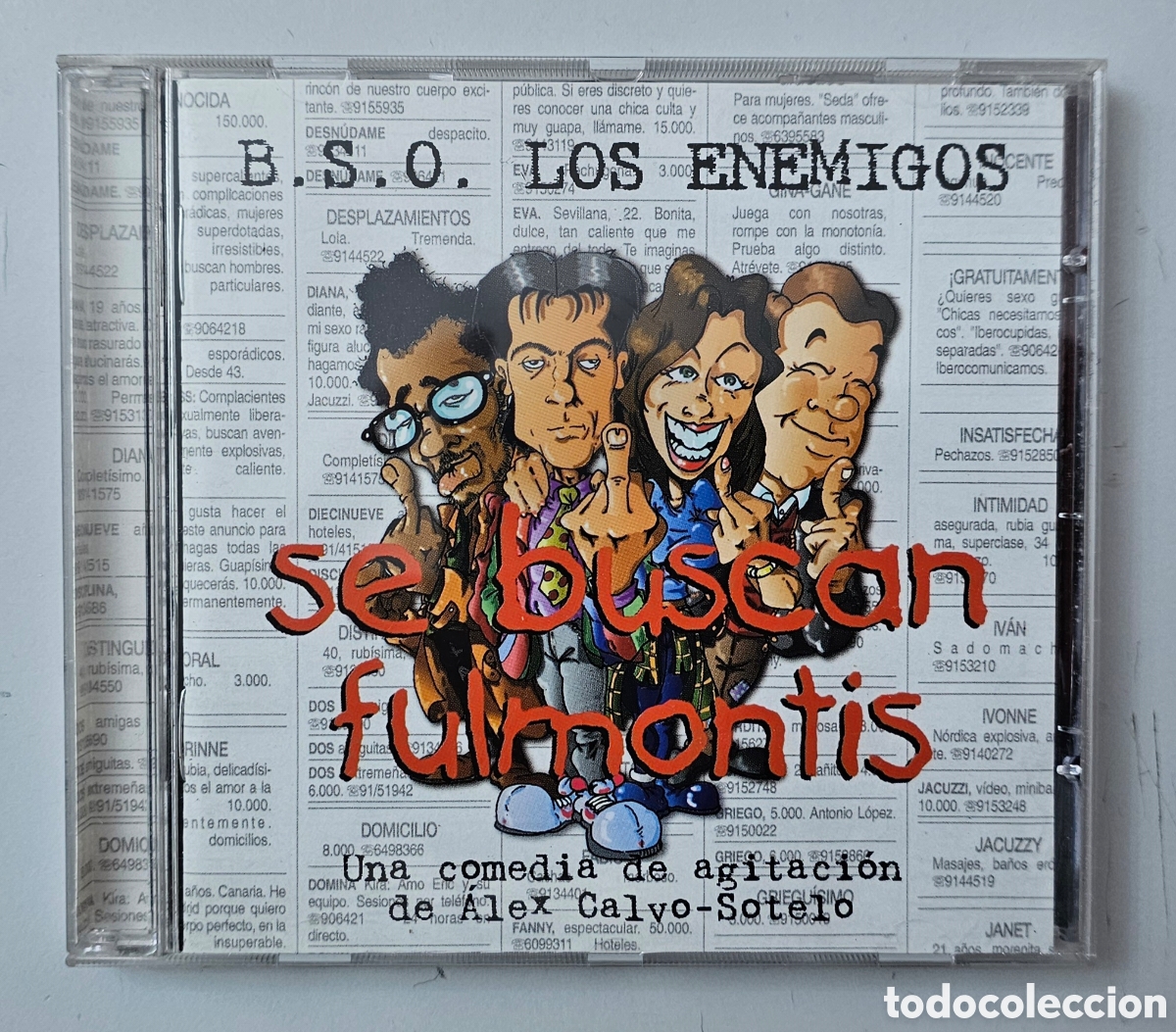 CDs de M&uacute;sica: CD LOS ENEMIGOS - Se buscan fulmontis BSO (Espa&ntilde;a - Chewaka - 1999) Raimundo Amador