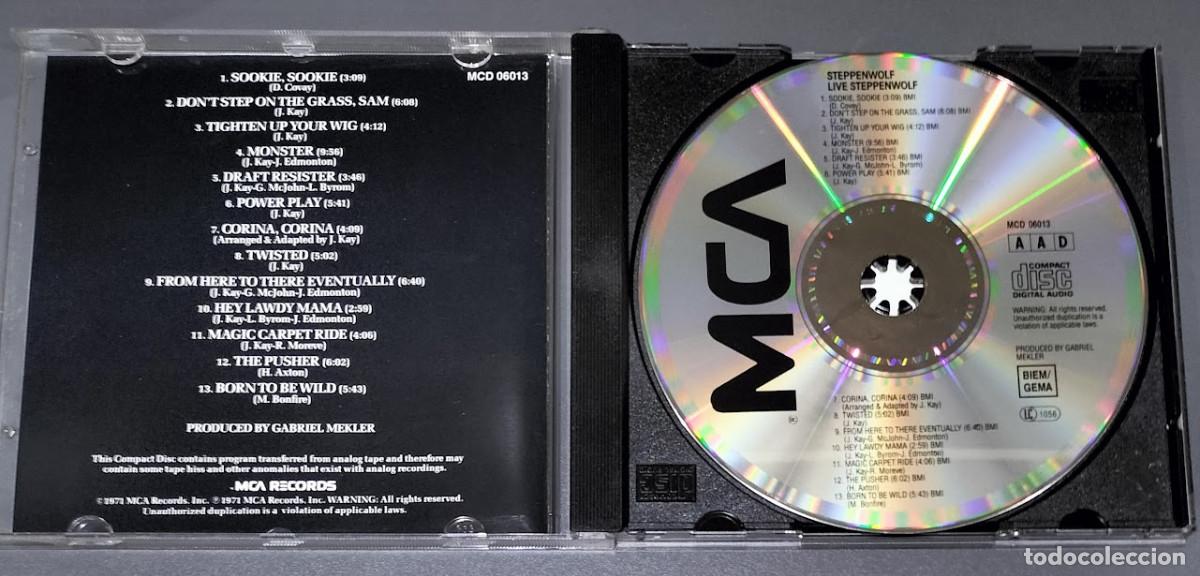 CDs de m&uacute;sica: Steppenwolf - Live - CD MCA Records. - Foto 2