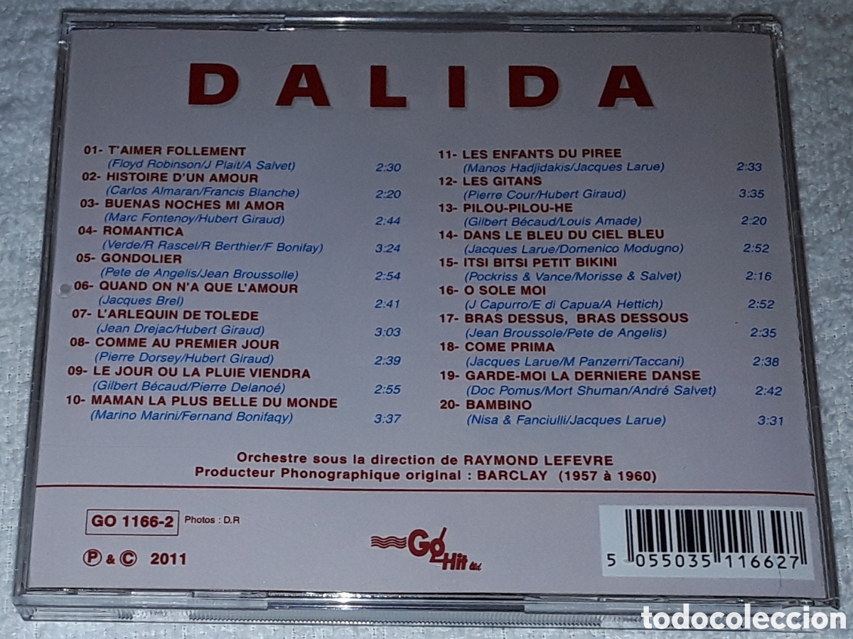 CDs de m&uacute;sica: CD - DALIDA - LES ENFANTS DU PIREE - Foto 2