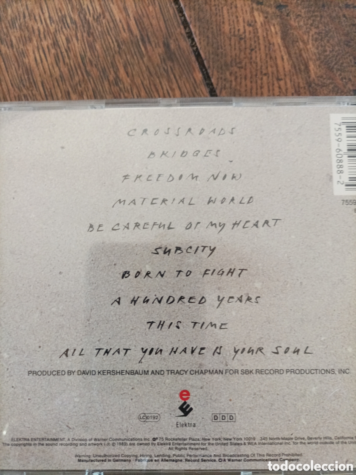 CDs de m&uacute;sica: Tracy chapman. cross rolds. Cd - Foto 2