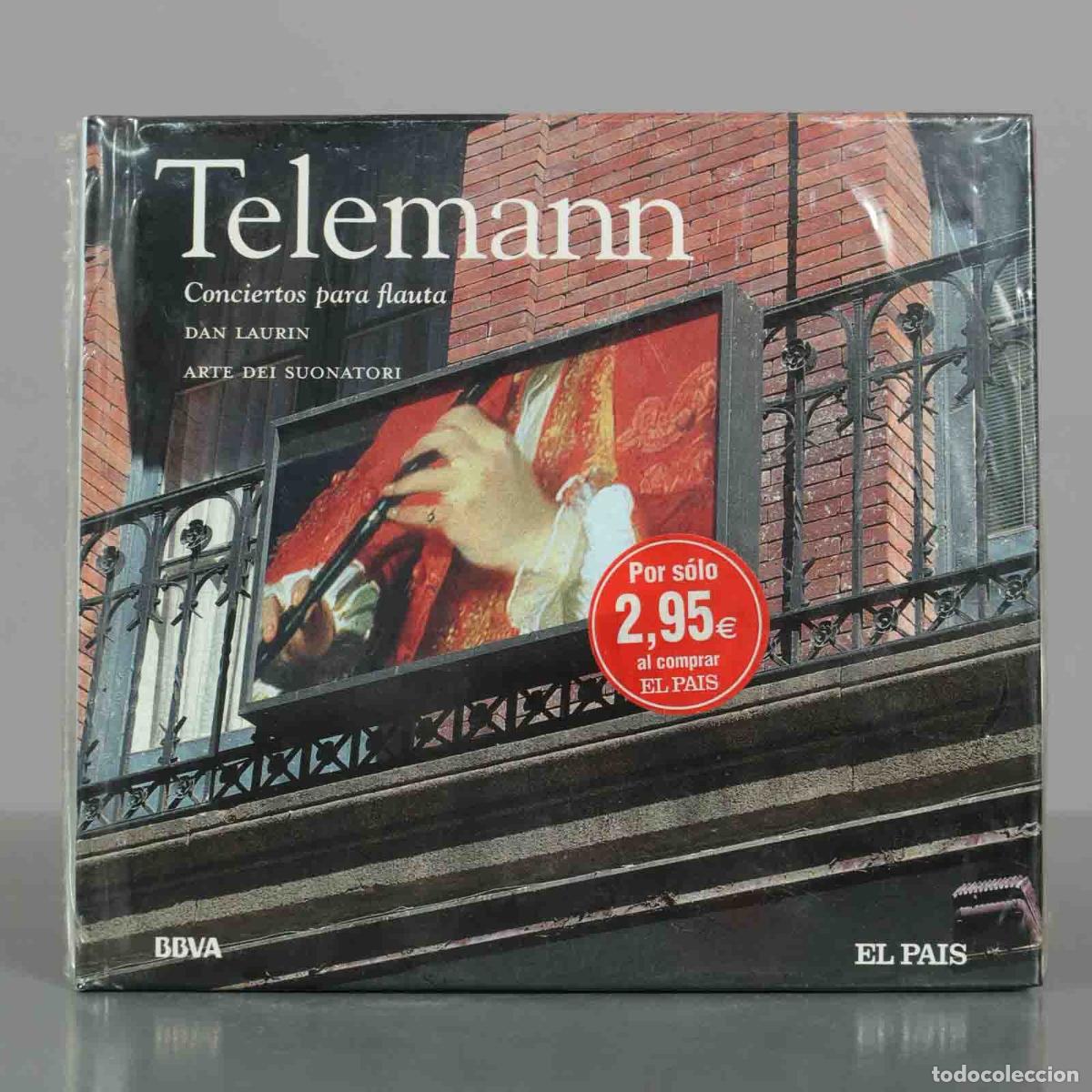 CDs de Musique: CD. Telemann - Conciertos para flauta - Dan Laurin - Arte dei Suonatori - Cl&aacute;sicos El Pa&iacute;s PRECINTAD
