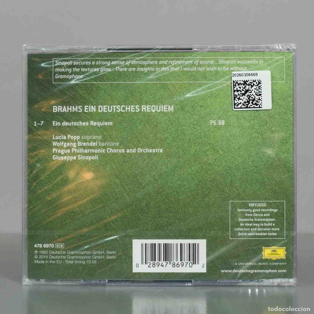CDs de m&uacute;sica: CD. Sinopoli &ndash; Ein Deutsches Requiem BRAHMS .PRECINTADO - Foto 2