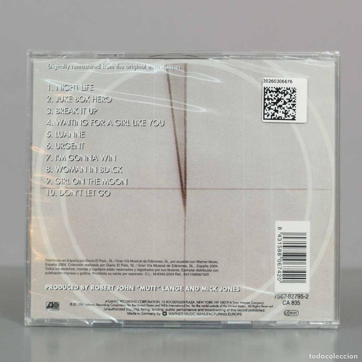 CDs de m&uacute;sica: CD. Foreigner &ndash; 4. PRECINTADO - Foto 2