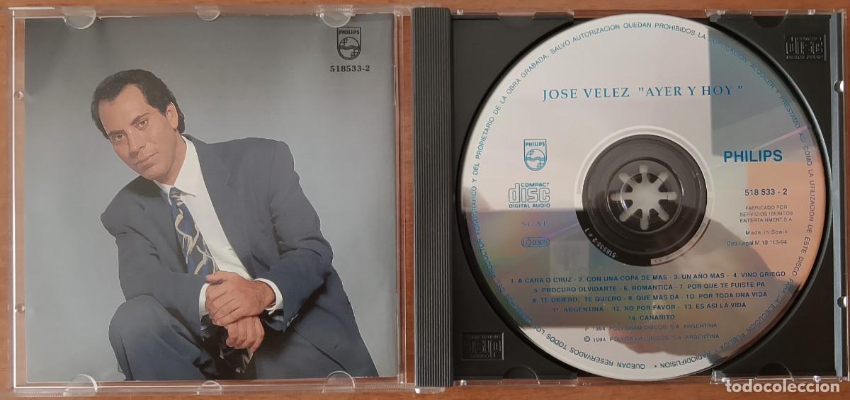 CDs de m&uacute;sica: Jos&eacute; V&eacute;lez. Ayer y hoy. CD. - Foto 3