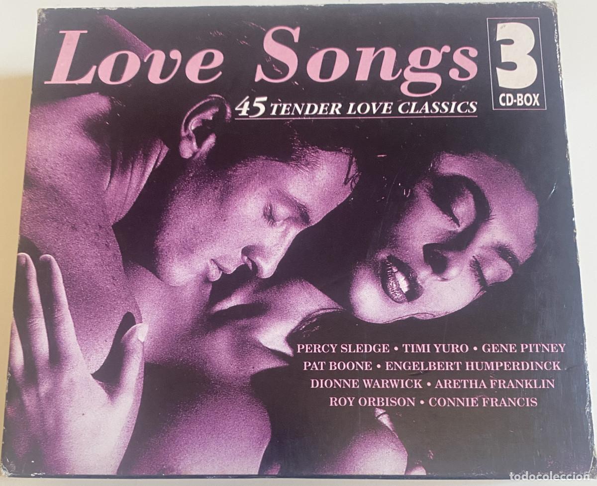 Musik-CDs: LOVE SONGS - 45 TENDER LOVE CLASSICS - ARTISTAS ORIGINALES - ESTUCHE CON 3 CDS - VER FOTOS