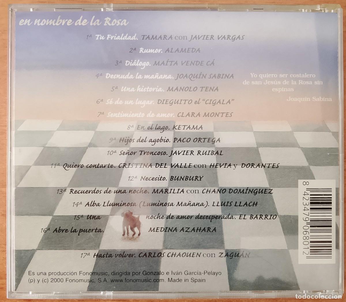 CDs de m&uacute;sica: Homenaje a Jes&uacute;s de la Rosa. Varios int&eacute;rpretes. CD. - Foto 2