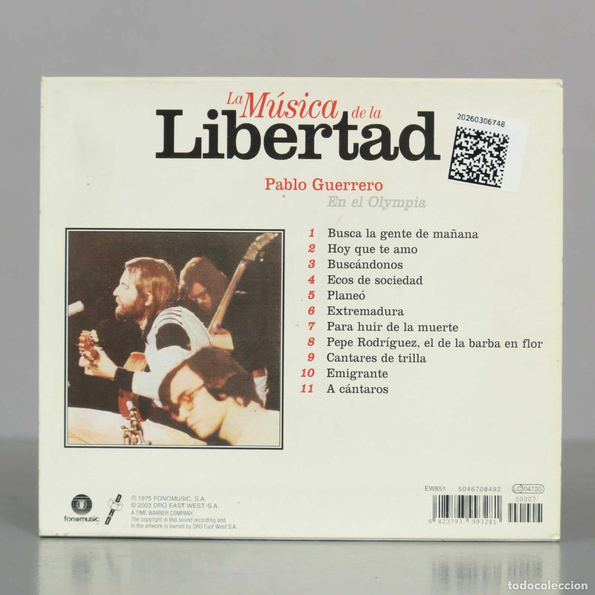 CDs de m&uacute;sica: CD. PABLO GUERRERO EN EL OLYMPIA - Foto 2