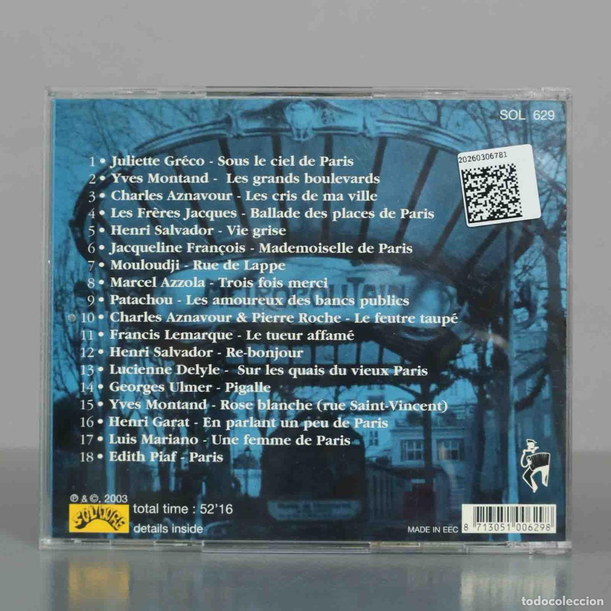 CDs de m&uacute;sica: CD. Various &ndash; Paris Rive Droite - Foto 2