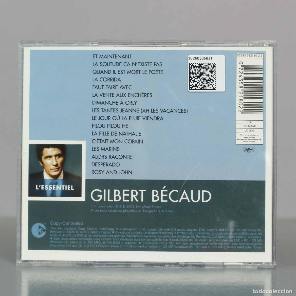 CDs de m&uacute;sica: CD. Gilbert B&eacute;caud &ndash; L&acute;Essentiel - Foto 2