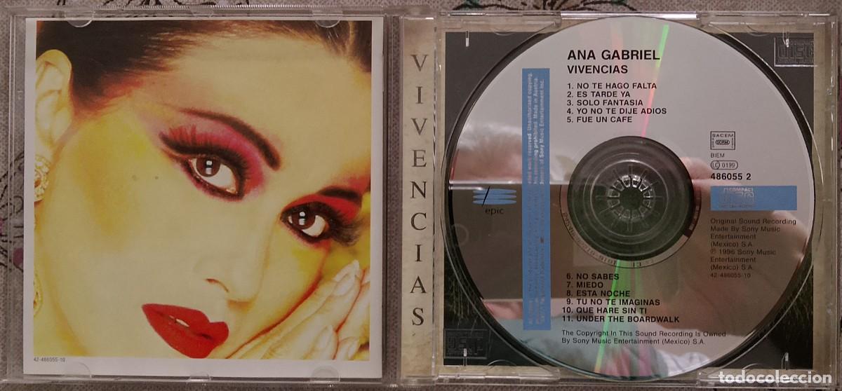 CDs de m&uacute;sica: Ana Gabriel. Vivencias. CD. - Foto 3