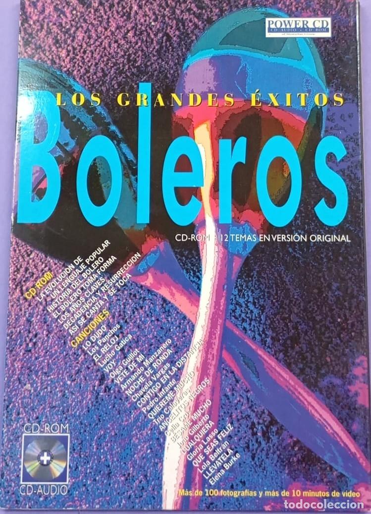 CDs de m&uacute;sica: LOS GRANDES &Eacute;XITOS BOLEROS CD-ROM + 12 TEMAS - Foto 1