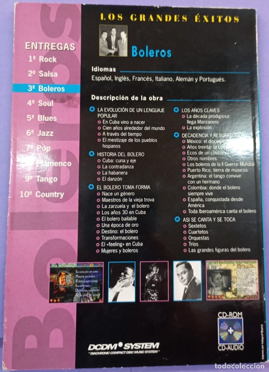 CDs de m&uacute;sica: LOS GRANDES &Eacute;XITOS BOLEROS CD-ROM + 12 TEMAS - Foto 2