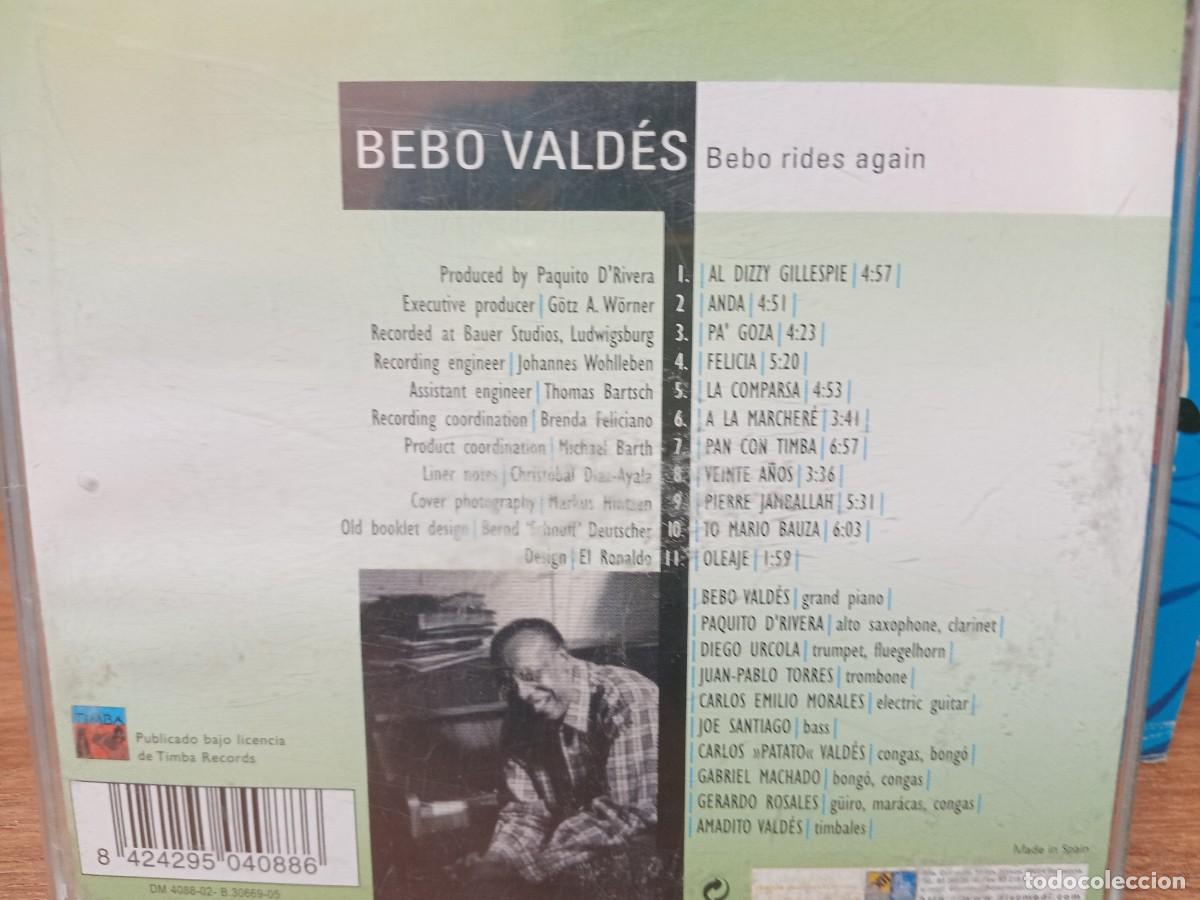 CDs de m&uacute;sica: BEBO VALDES - BEBO RIDES AGAIN - CD - Foto 2