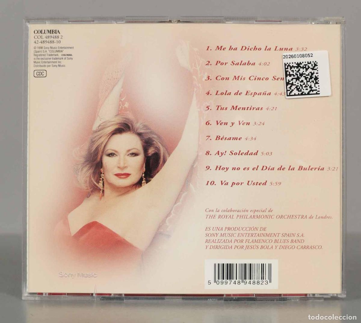 CDs de m&uacute;sica: CD. Rocio Jurado &ndash; Con Mis Cinco Sentidos - Foto 2