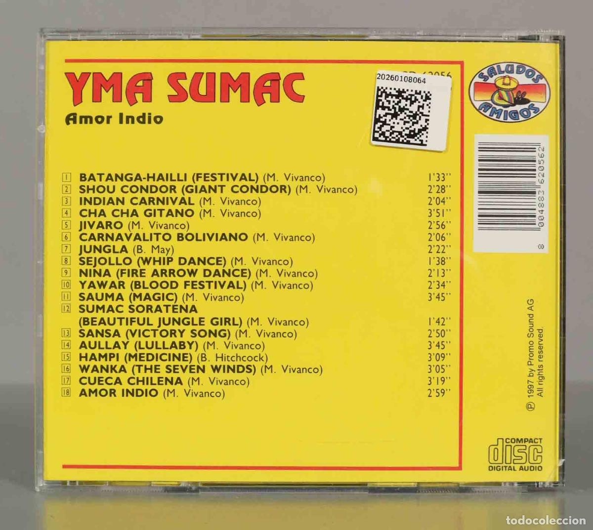 CDs de m&uacute;sica: CD. Yma Sumac &ndash; Amor Indio - Foto 2